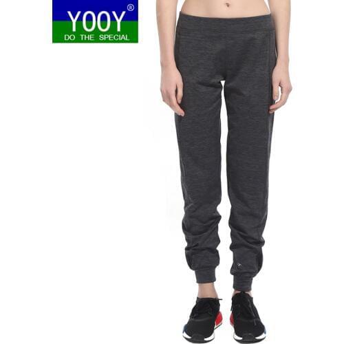 YOOY New Slim Yoga Pants athletic Leggins Sport Women Fitness Running Leggings Sportswear Workout Dance Trousers Jogging Femme
