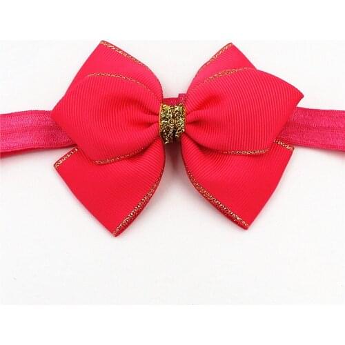 New Baby Phnom Penh ribbon Bowknot Hair Band Hair Accessories Popular big Bow Headband for children newborn toddler Headwear