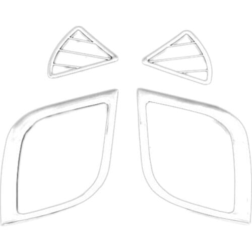 For Hyundai Solaris Verna Car trim accessories interior outlet decoration ring molding cover trim ABS chrome 4pcs per set
