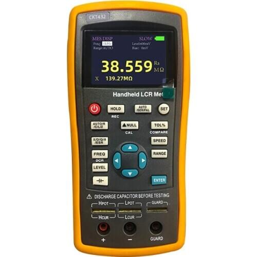 CKT431/CKT432/CKT433 Portable LCR Tester Handheld RLC Meter Component Measuring Instrument