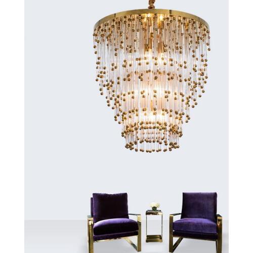 Postmodern minimalist restaurant living room chandelier Nordic atmosphere creative personality designer model room art hanging