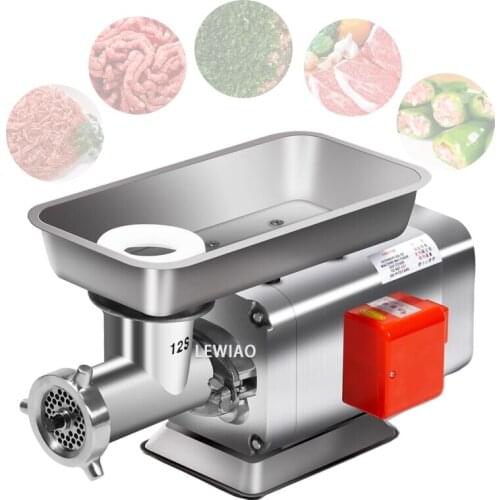 Commercial Electric Meat Grinder High-Power Automatic Mincing Frozen Meat Cutting Vegetable Mincer