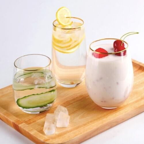 Simple Transparent Glass Mug Glass Water Milk Tea Cup Coffee Yogurt Mug Best Cup House Gift For Women Lovers Home