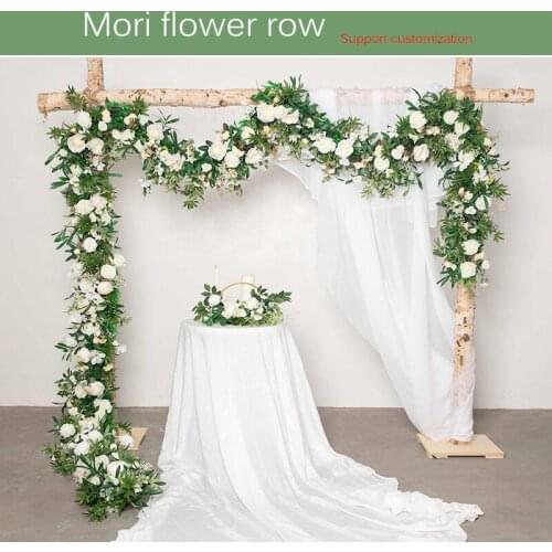 Wedding Decoration Stage Background Simulated Flower Irregular Wedding Flower Arrangement Flower Art of Forest Arch