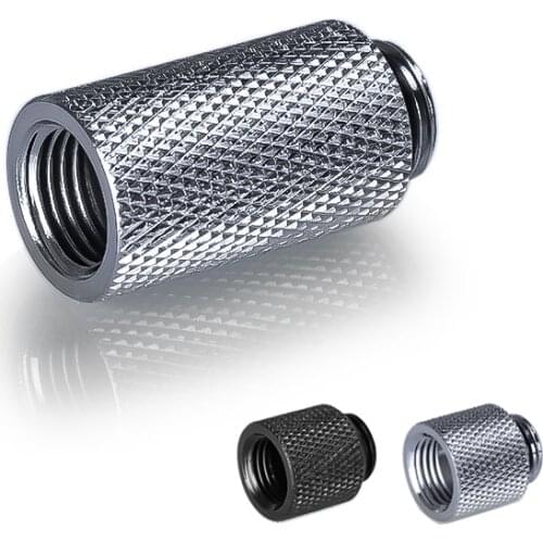 G1/4'' Black Silver Extension Within the Dental Screw Seat (Extender 10-15-20-30-40mm) Water Cooling Extend Fittings