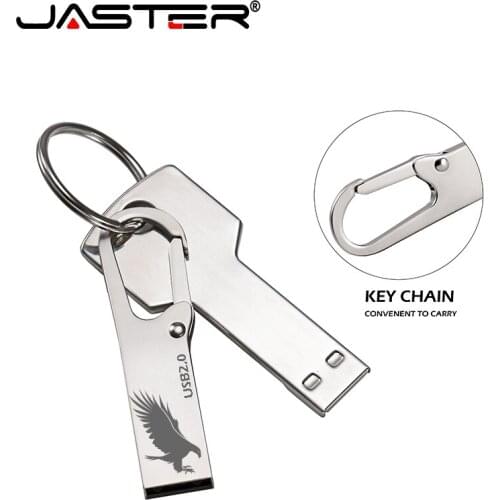 JASTER usb flash drive Metal Button USB 2.0 pen drive 4GB 8GB 16GB 32GB 64GB 128GB Pendrive Micro USB Memory Stick U disk bulk