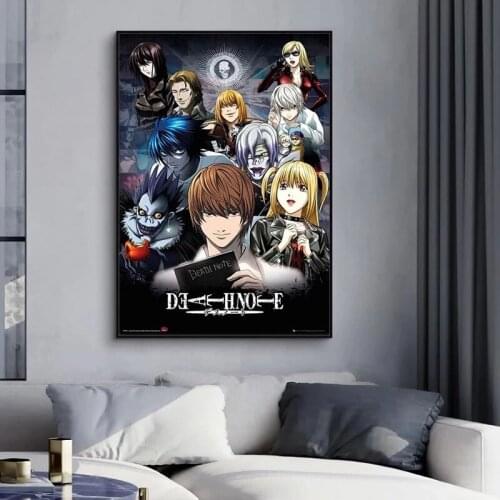 Japanese Anime Death Note Classic Anime Canvas Painting Posters and Prints Wall Art Pictures for Living Room Home Decor