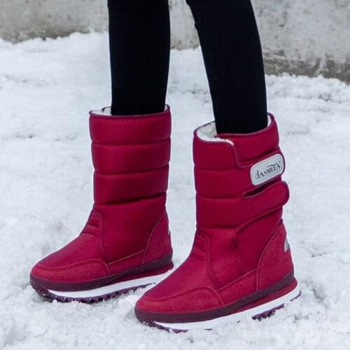 Women boots 2020 winter shoes plush warm slip-resistant women snow boots waterproof platform boots bota feminina for -40 degrees