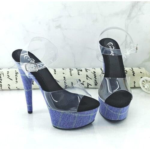 Leecabe 15CM/6Inch Womens Platform exotic party High Heels Shoes Pole Dancing Shoes