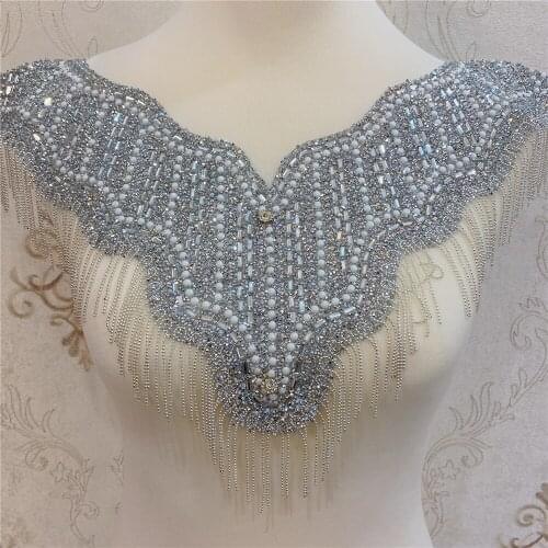 Gold Silver Motif Rhinestones Embellishment Iron on DIY Patches Sewing Supplies Craft Nigeria