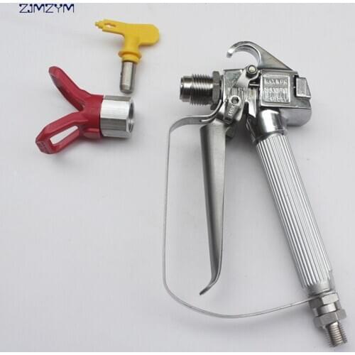 1PC Airless Paint Spray Gun With Nozzle Guard Pump Sprayer And Airless Spraying Machine metal material 0.017mm nozzle Caliber