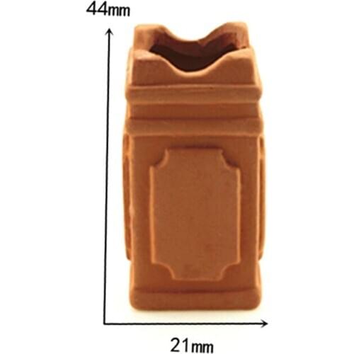 1PCS Cat Ears 1/12 Flower Pot Vase Porcelain Cup Model For Dollhouse Miniature Garden Life Scene Decoration