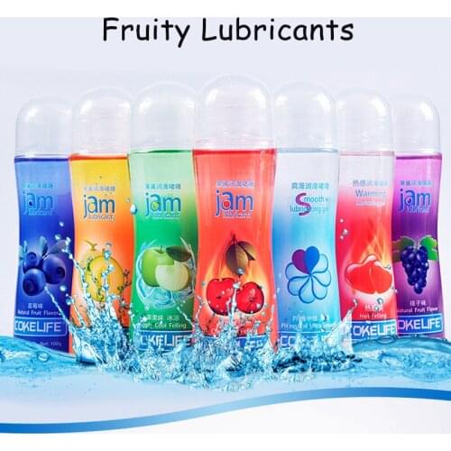 100ml lubricants Fruit Flavor Massager Orgasm intimate lubricant Oil Vaginal Water Gel Anal Lubricantion Sex Toys For Women