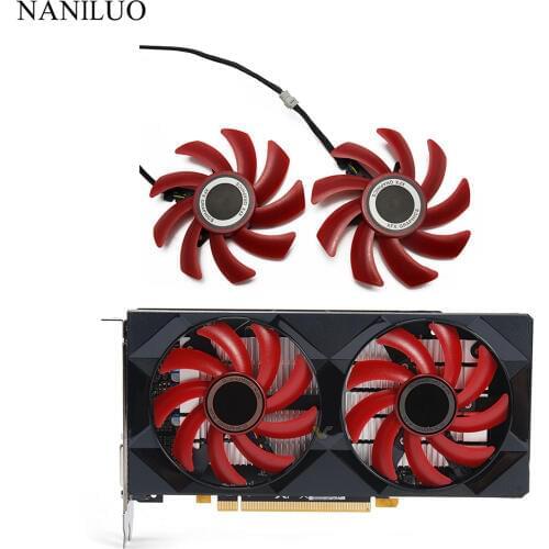 2 шт./лот 85 мм FDC10H12S9-C FY09010H12LPB охлаждающий вентилятор Замена для его XFX RX 570 RS R9 285 390X RX580 Видеокарта охла