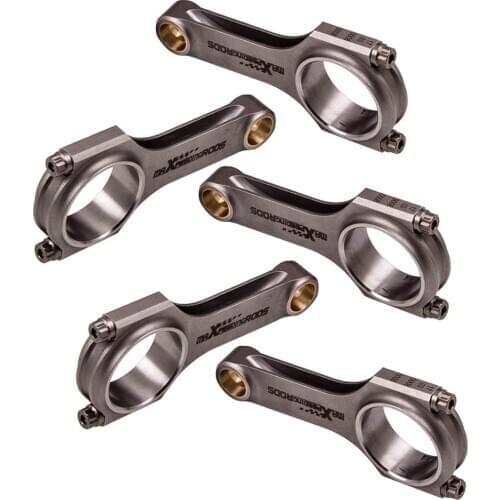 5pcs Connecting Rods for Fiat 2.0 coupe 5 cyl 20V Turbo Conrods 145mm Genuine 3/8" ARP 2000 bolts 600-800hp TüV Certification