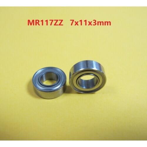 50pcs/100pcs/500pcs MR117ZZ MR117 ZZ L-1170ZZ 677ZZ Deep Groove Ball Bearing 7x11x3mm double shielded Miniature MR117Z 7*11*3mm