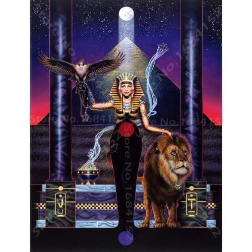 Diamond Painting Egyptian Woman,lion,5D Rhinestones Diamond Painting cross stitch Diy Diamond Embroidery Mosaic Pictures A520