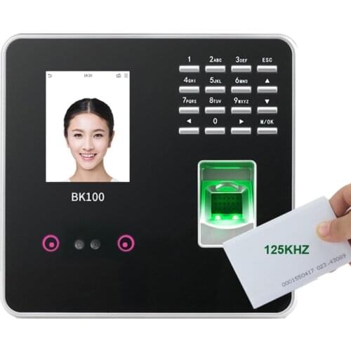 ZK BK100 Time Attendance Machine ASecurity Protection Smart Card System Electronic Fingerprint Face Time Attendance Machine