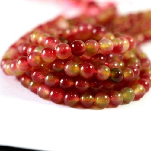 Free Shipping Natural Stone Tourmaline 4/6/8/10/12mm Round Loose Beads DIY Necklace/Bracelet Jewelry Making Lady Gift B32