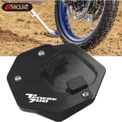 For YAMAHA TENERE 700 Motorcycle Side Stand Enlarge extension Tenere700 Side Stand Cover Kickstand Support Pad Support Shell