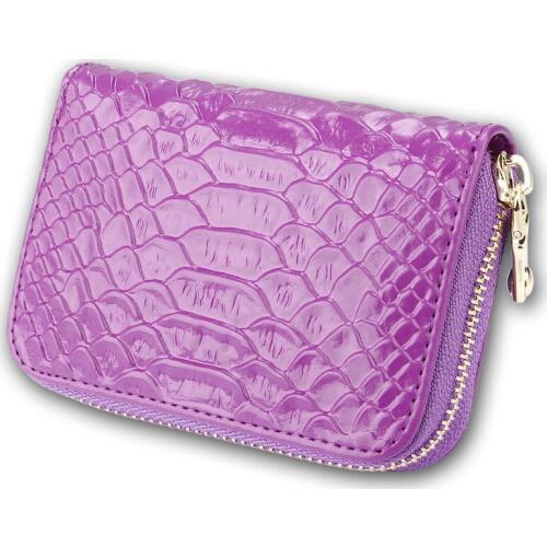 Mini Genuine Cowhide Leather Zipper Organ Card Holder Luxury Brand Fashion Card Package Top Leather Credit ID Card Case Bag Gift