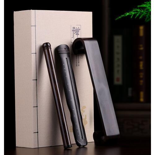 Home decoration Rosewood sandalwood incense furnace line Gallery Zhai wood Ebony Wood lying incense incense gift set a Guqin