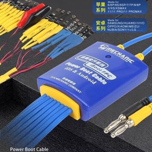 MECHANIC iBoot FPC Power Boot Control Line Android IOS Phone Test Power Supply Cable for iPhone/Huawei/Xiaomi/Samsung/LG