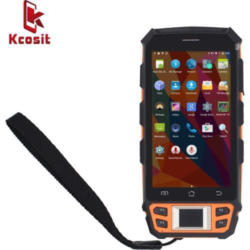 China Handheld Terminal Kcosit C5 PDA Fingerprint Reader UHF HF LF RFID 1D 2D Laser Barcode Android 7.0 Scanner 4G 2GB RAM NFC