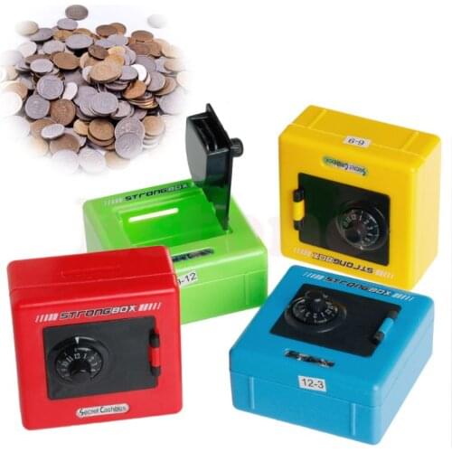 Money Box Code Safe Coins Cash Square Saving Pot Piggy Bank Combination Lock S08 Wholesale&DropShip