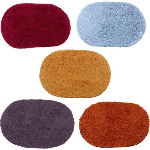 Soft Memory Foam Absorbent Doormat Floor Rugs 40x60cm Non slip Bath Mats Study Room Oval Bedroom Mat Bathroom Carpets