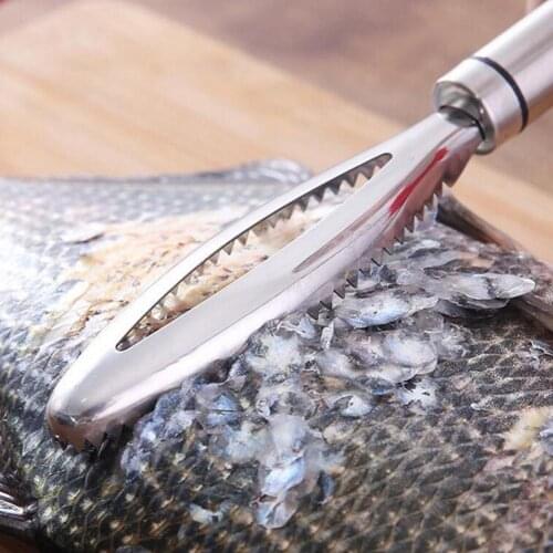 Kitchen Accessorie Fish Scales Scraping Graters Fast Remove Scraper Fish Peeler Fish Cleaning Tweezers Bone Tool Gadge R7Z2