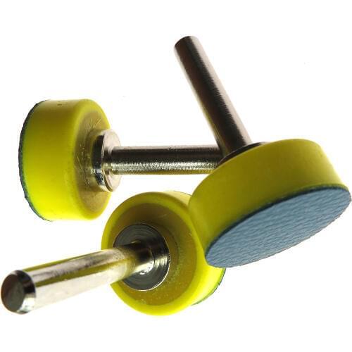 5PCS 1" 25mm Sticky Vinyl Sanding Pad Backing Plate 1/4" Shank for PSA Adhesive Discs