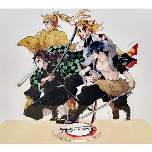 Love Thank You Demon Slayer Kimetsu no Yaiba Hashira Giyuu Muichirou Shinob acrylic stand figure model plate holder cake topper