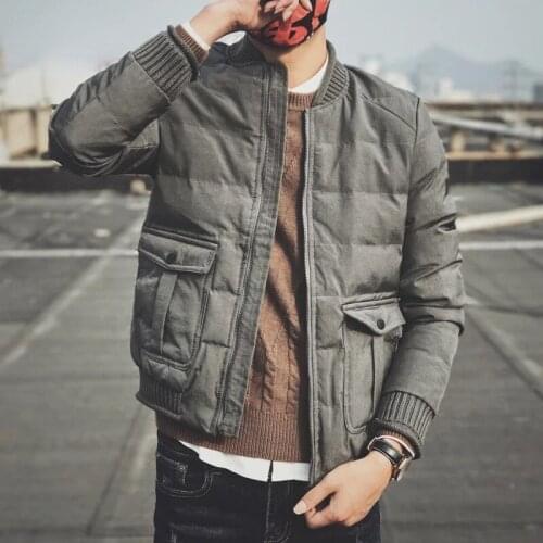 2021 New Winter Coat Men Parkas Casual Mens Jacket Stand Collar O-neck Thicken Warm Male Outerwear Plus Size 5XL Y85