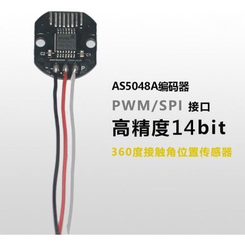 AS5048 Magnetic Encoder sets pwm and SPI interface precision 14 bit no brush holder as5048a rotary sensor for Brushless Motor