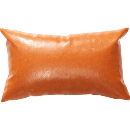 New imitation leather cushion covers 30*50 40*40 45*45 50*50 60*60cm nordic no inner orange coffee cushion pillow cases dec X201