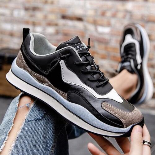 2021 spring new Korean breathable mens sports shoes casual Forrest Gump trendy shoes mens fashion dad running shoes