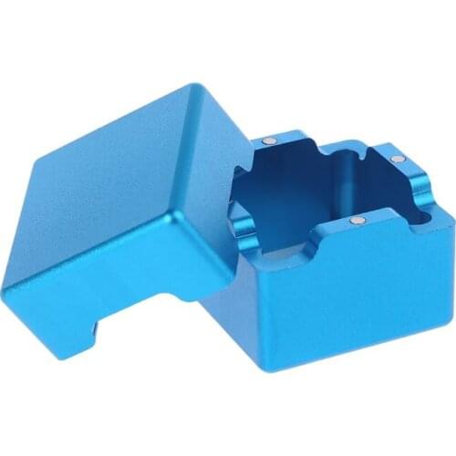 NEW 2021 Pocket Billiard Cue Chalk Holder Aluminum Portable Mini Cue Tips Chalk Pool Chalks Carrier Case Box