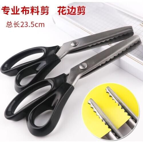 Tailor cut lace scissors, cloth cut, cloth, handicraft, DIY scissors, saw tooth scissors