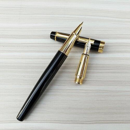 Luxury Metal Double Nib Fountain Pen 0.5mm Iraurita The Nib New Style ink Pens For Friend Office & School Supplies