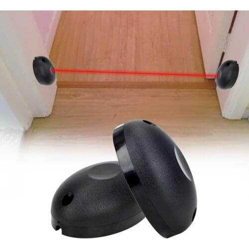 Single Beam Infrared Radiation Sensor External Positioning Alarm Detector for Gates Doors Windows Barrier Against Hacking System