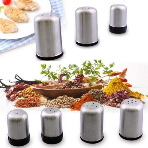 2pcs Spice Shaker BBQ Seasoning Box Rotating Lid Cover Cumin Caster Cruet Storage Bottle
