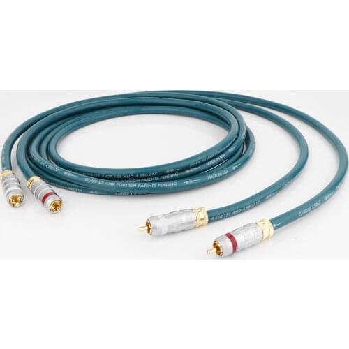 Pair CARDAS Cross RCA Interconnect Audio Cable HIFI Audio Extend Cable With Gold Plated RCA Plug