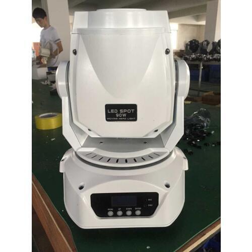 4pcs/lot led disco light White housing 90w mini moving head spot lighting gobo project dj lights dmx pattern effect for party