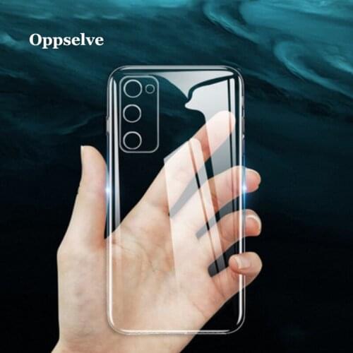 Ultra Thin Clear Phone Case Soft Silicone TPU Case For Samsung Galaxy S20 S10 S10e Plus Note 10 Capinhas Coque Transparent Cover