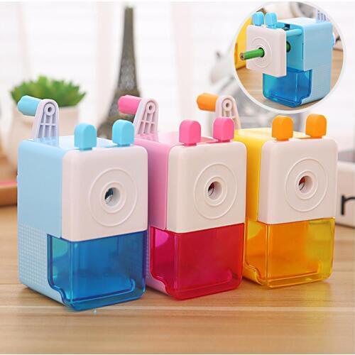 High Quality Hand Pencil Sharpener Cartoon Cute Pencil Sharpener For Students Children Adult School Supplies Office Accessories
