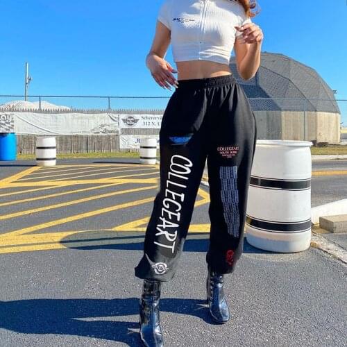 Hirigin Pants with Print Cartoon Cute Womens 2021 Summer New Street Shooting High Waist Print Bouquet Feet Casual Pants Women