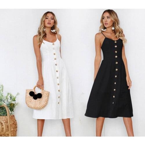 Plus Size 2021 New Womens New Print Floral Stripe Long Dress Sexy V-Neck Sleevele Button Beach Casual Boho Midi Dress Vestidos