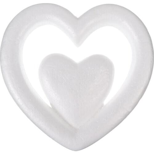 1pc Creative DIY Heart Shape Foam Mold Heart Shaped Festival Hanging Craft Modeling Fot Diy Wedding ValentineS Day