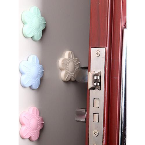 10PCS/Pack flower-shaped Thickened Door Stop Mute Door Crash Pad Fender Wall Fender Wall Protection Pad Crash Pad